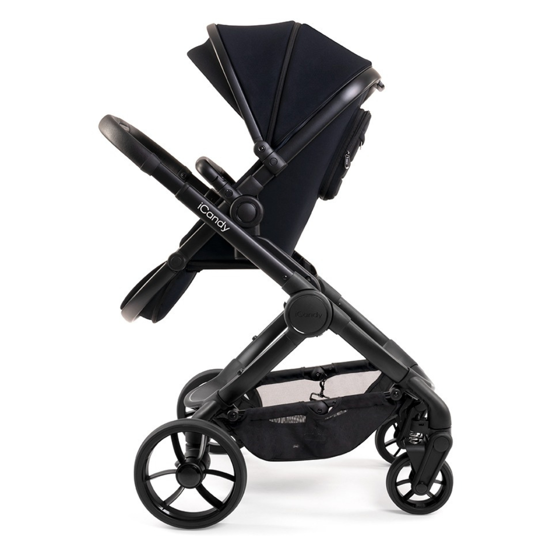 iCandy Peach 7 Pushchair and Carrycot - Complete Bundle - Black Edition