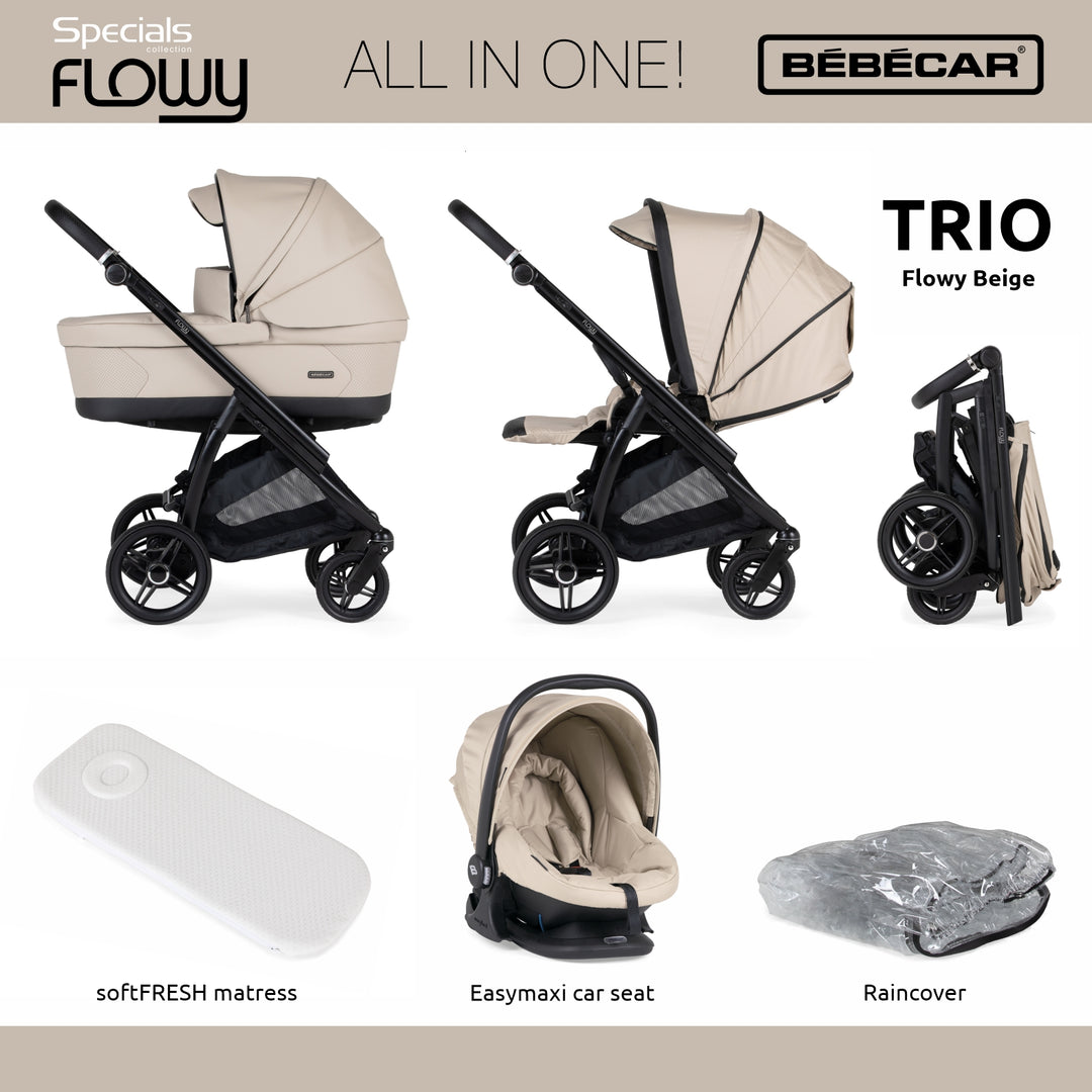 Bebecar Flowy Trio - Beige