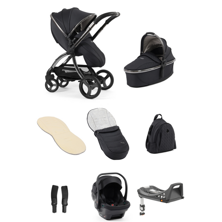 egg3® Stroller Snuggle Bundle  - Carbonite