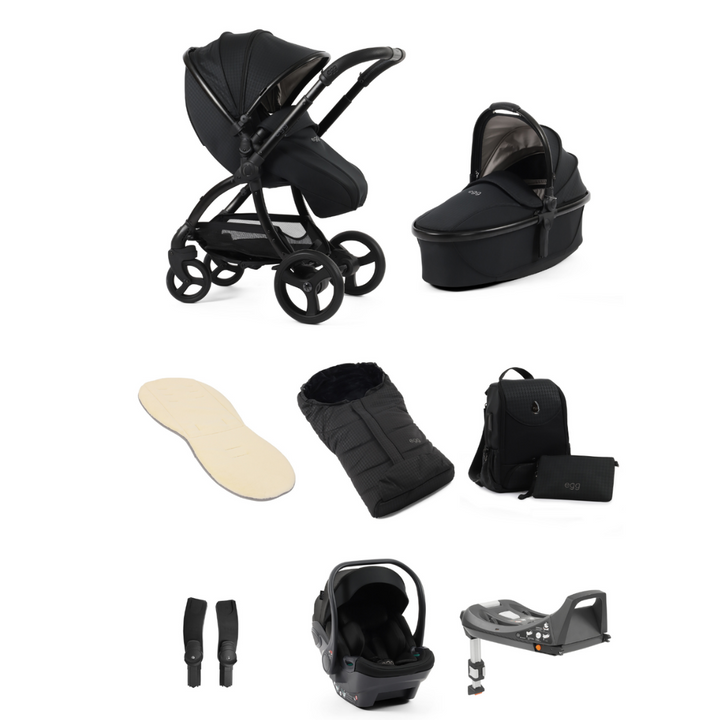 egg3® Stroller Special Edition Luxury Bundle  - Houndstooth Black