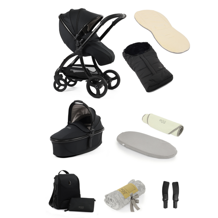 egg3® Stroller Special Edition Snuggle Bundle  -Houndstooth Black