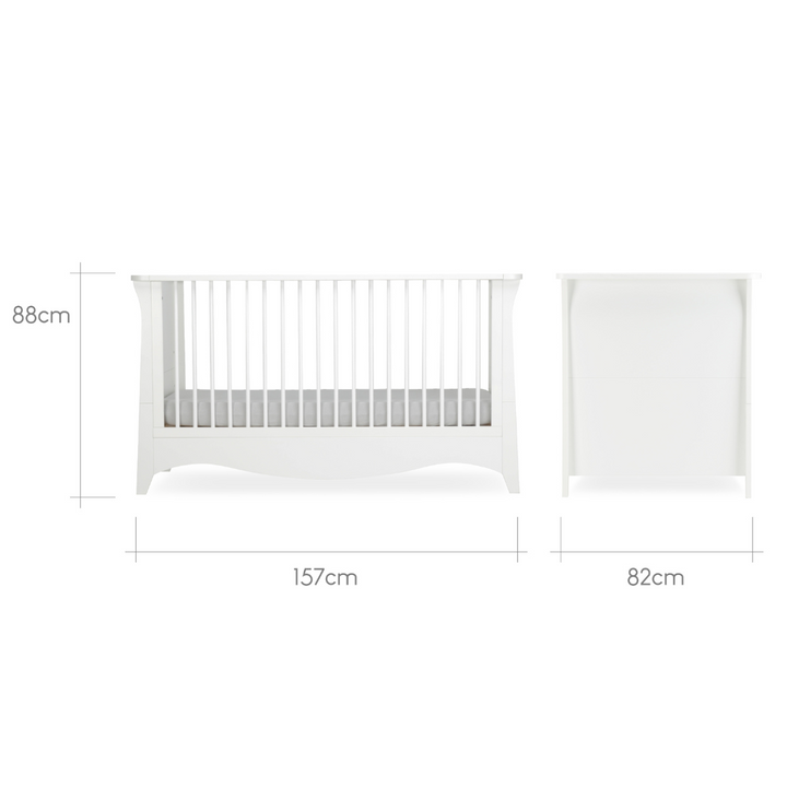 CuddleCo Clara 2-piece Nursery Furniture Set - White