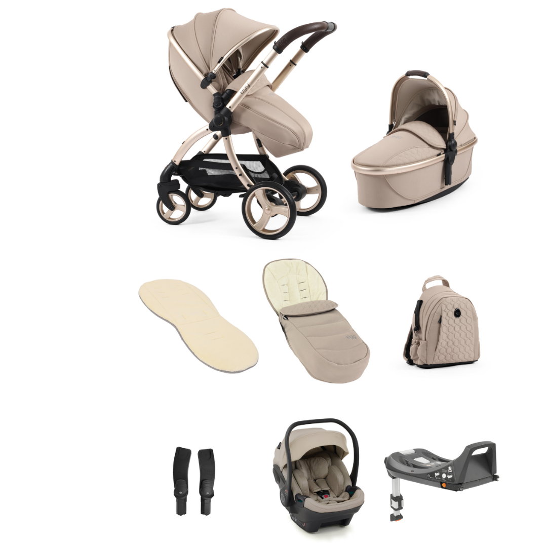 egg3® Stroller Luxury Bundle  - Feather