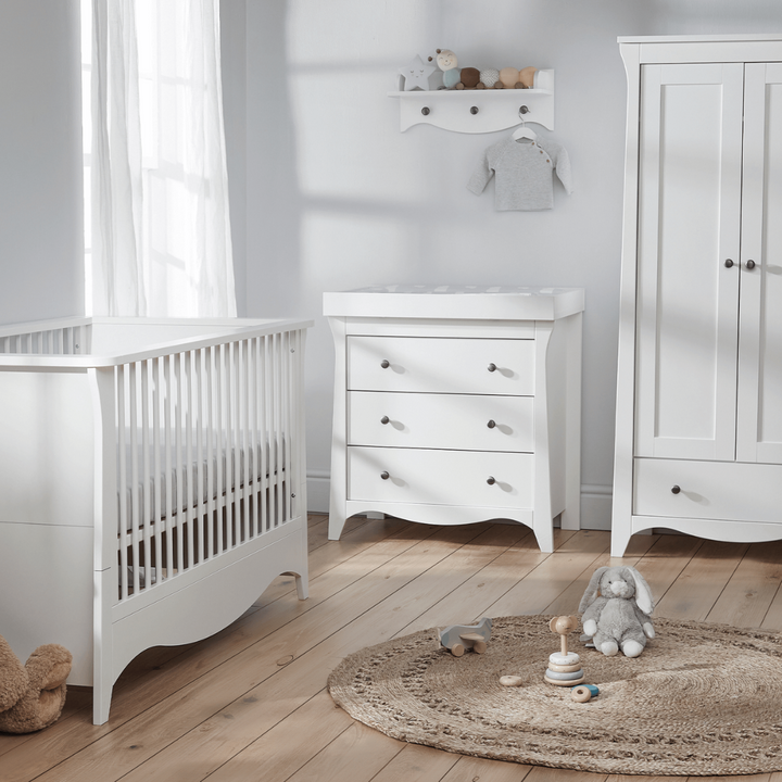 CuddleCo Clara 2-piece Nursery Furniture Set - White