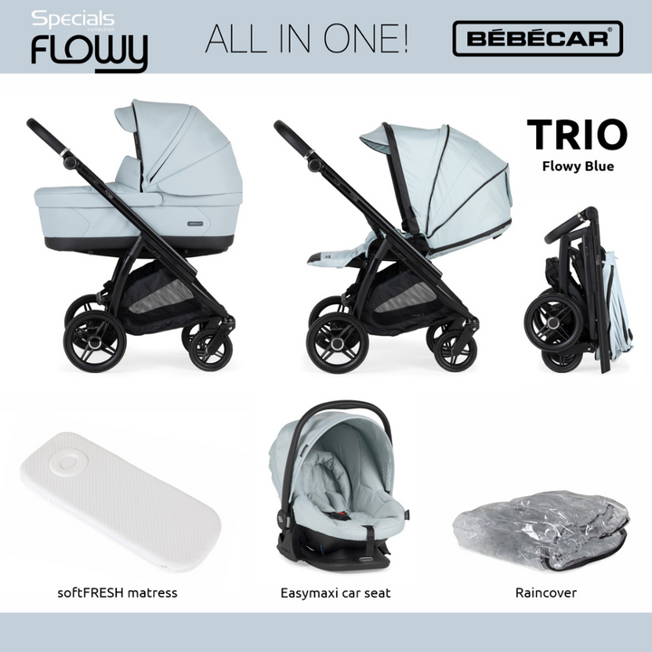 Bebecar Flowy Trio - Blue