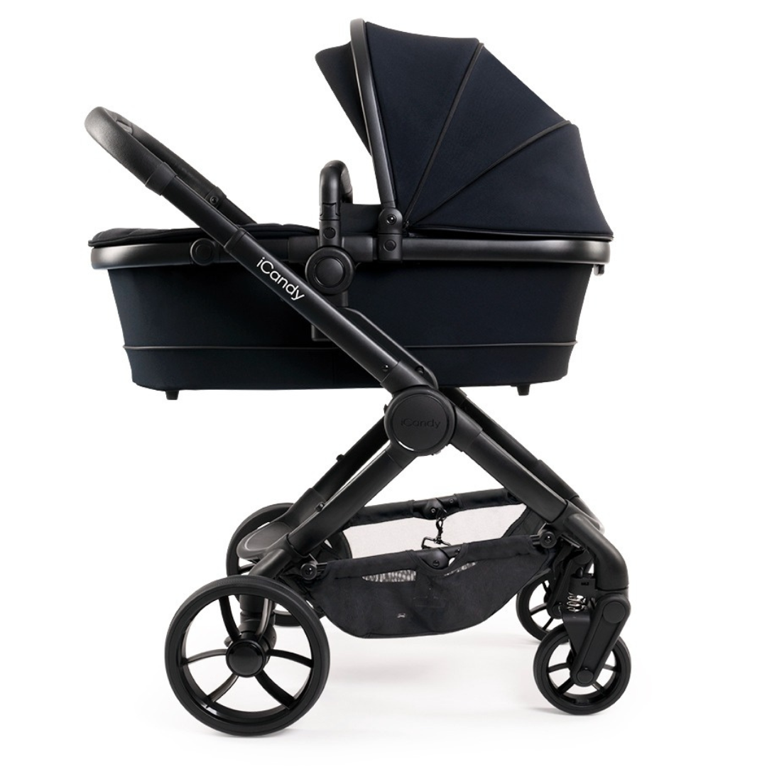 iCandy Peach 7 Pushchair and Carrycot - Complete Bundle - Black Edition