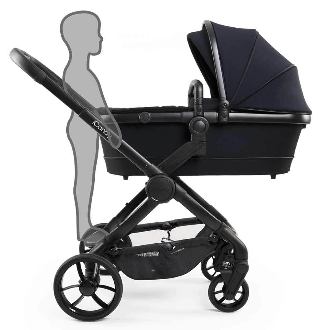 iCandy Peach 7 Pushchair and Carrycot - Complete Bundle - Black Edition