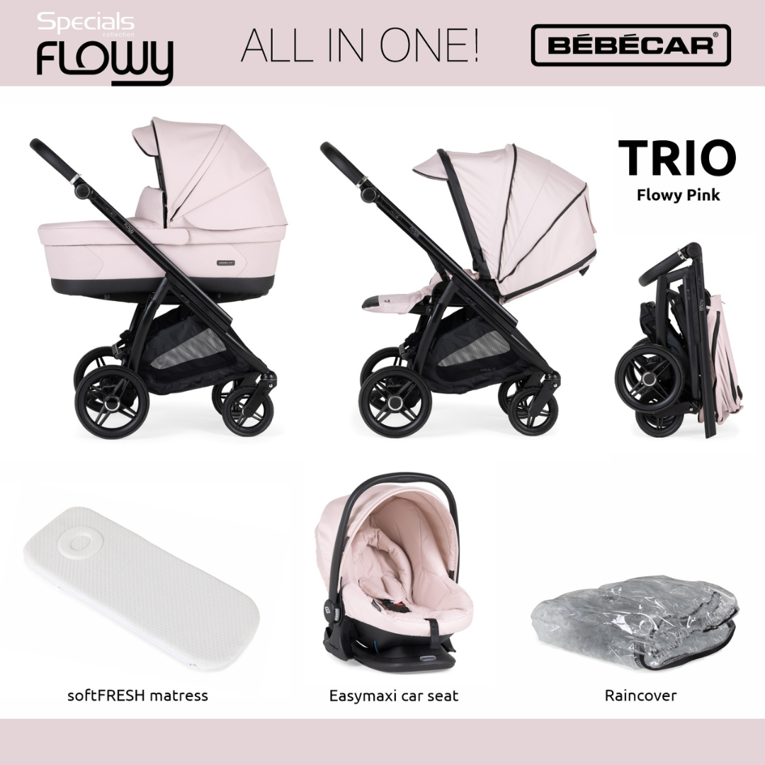 Bebecar Flowy Trio - Pink