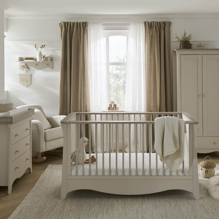 CuddleCo Clara 3-piece Nursery Furniture Set - Cashmere/Ash