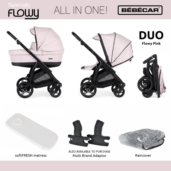 Bebecar Flowy Duo - Pink