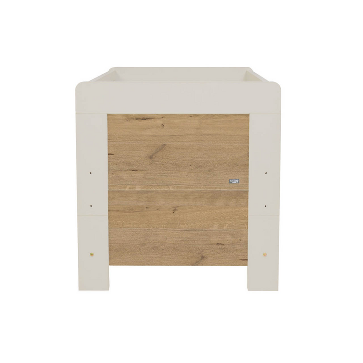 Tutti Bambini Alba Cot Bed - White Sand & Distressed Oak