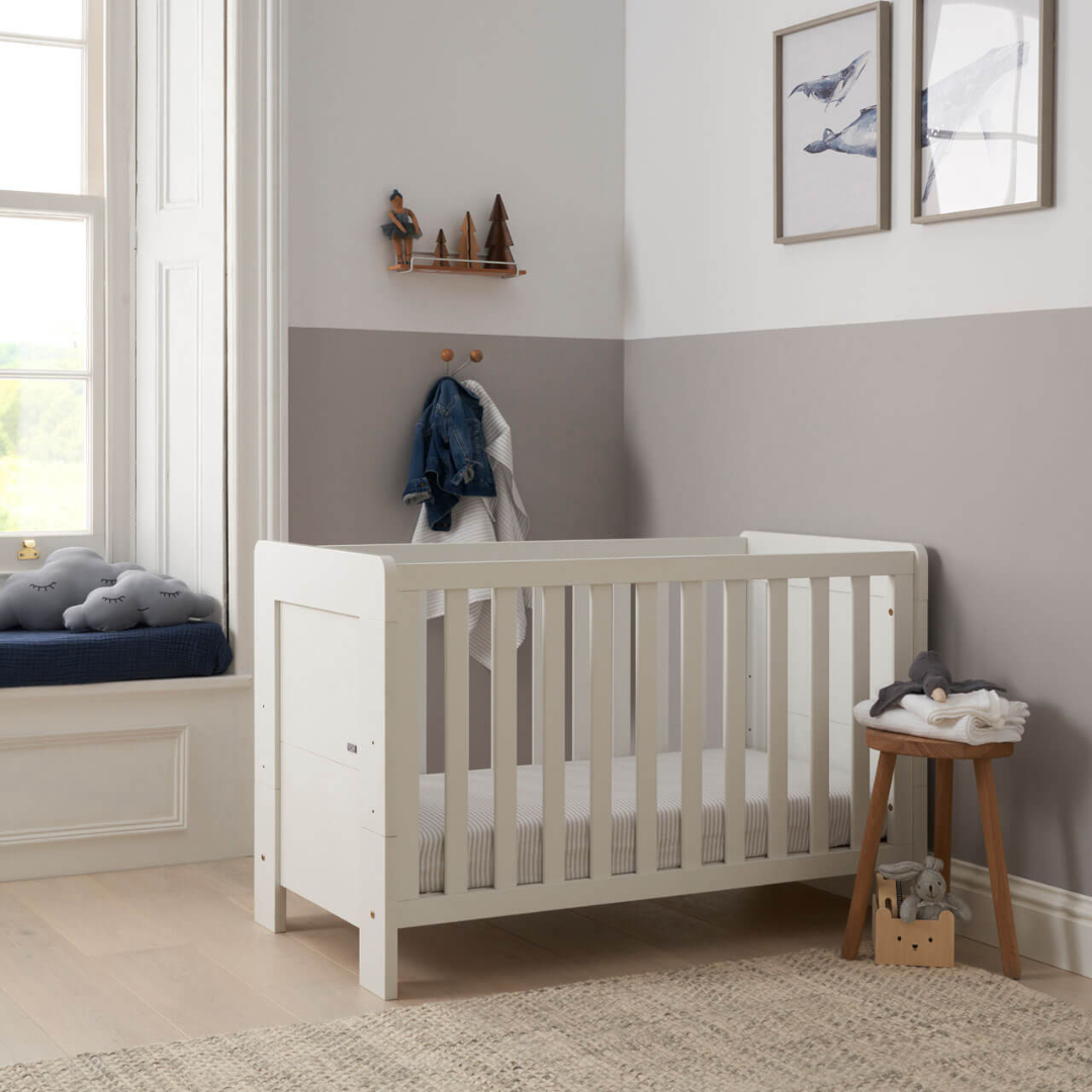 Tutti Bambini Alba Mini Cot Bed - White