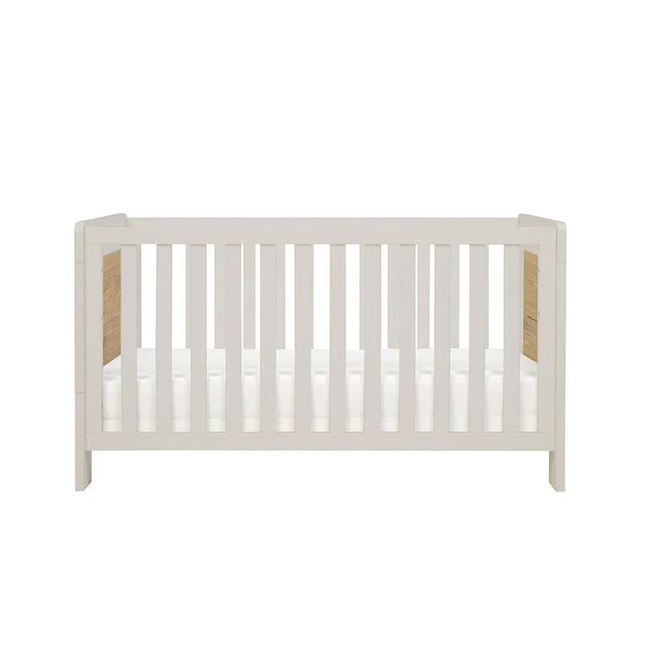 Tutti Bambini Alba Mini Cot Bed - White Sand & Distressed Oak