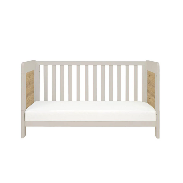 Tutti Bambini Alba Mini Cot Bed - White Sand & Distressed Oak