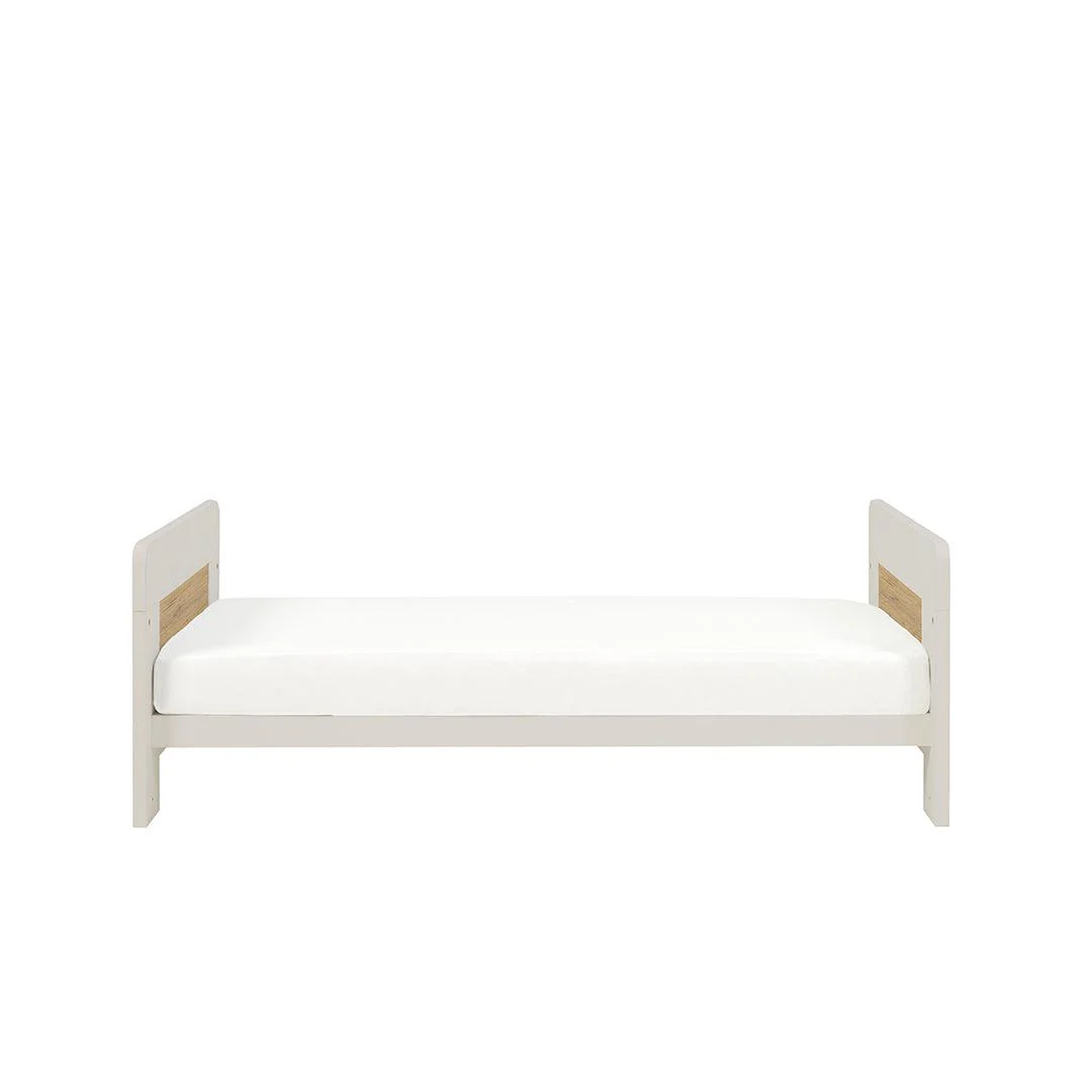 Tutti Bambini Alba Mini Cot Bed - White Sand & Distressed Oak