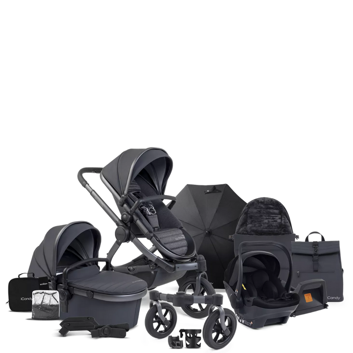 iCandy Peach 7 All-Terrain Complete Car Seat Bundle - Storm