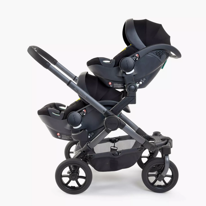 iCandy Peach 7 All-Terrain Twin Complete Car Seat Bundle - Storm