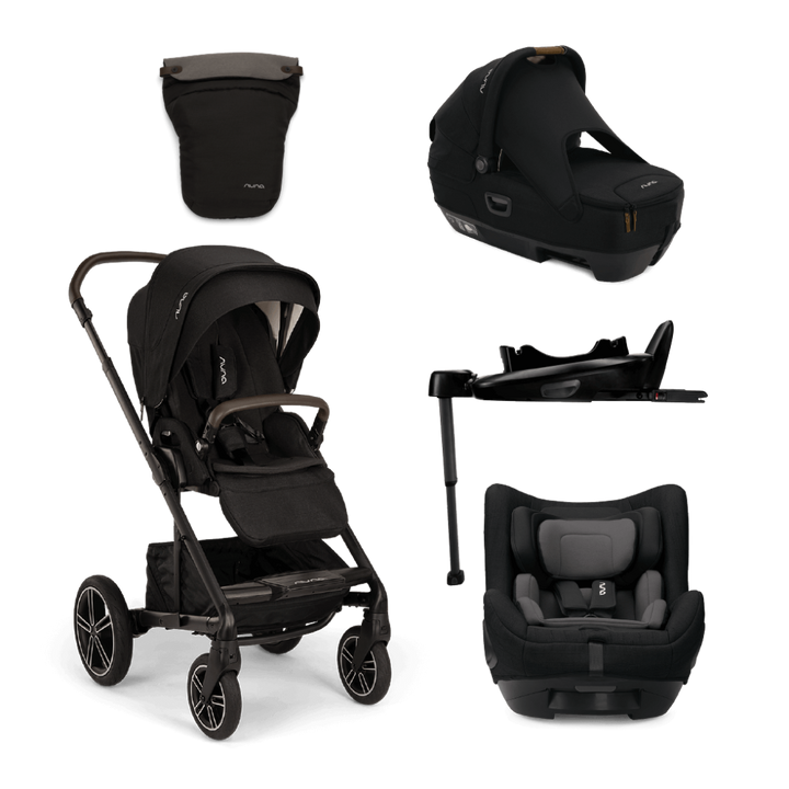 Nuna MIXX Next & CARI Next Generation Travel System Bundle - Caviar