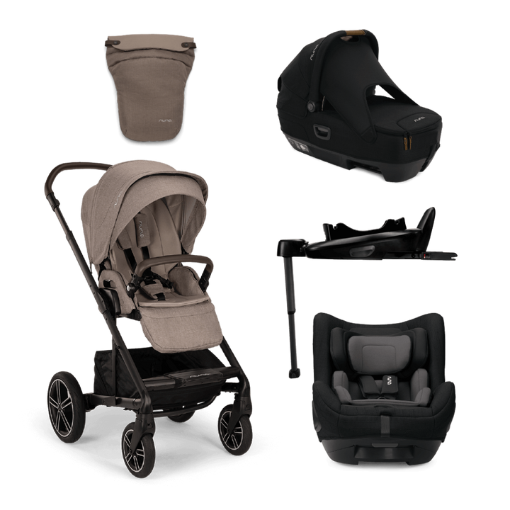 Nuna MIXX Next & CARI Next Generation Travel System Bundle - Cedar