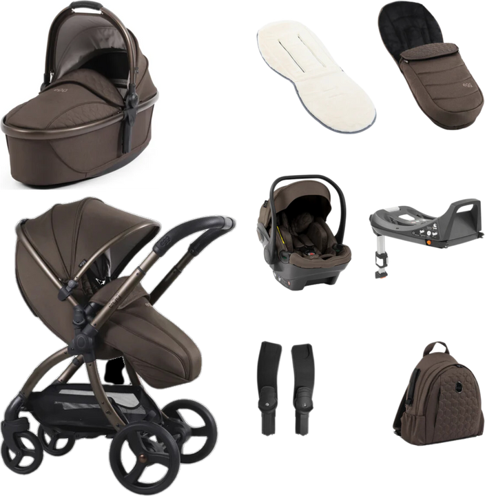 egg3® Stroller Luxury Bundle  - Chocolate Velvet