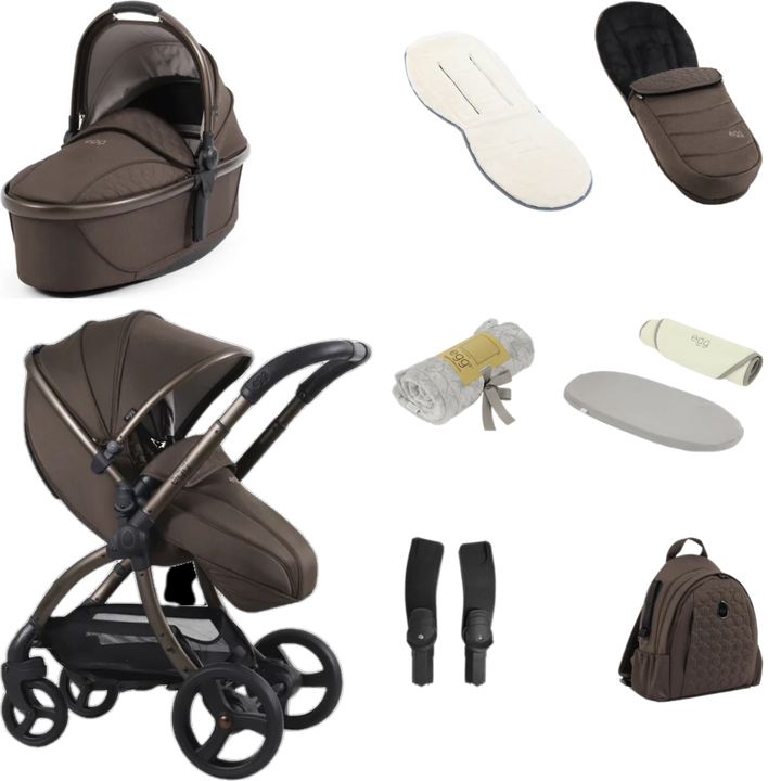 egg3® Stroller Snuggle Bundle  - Chocolate Velvet