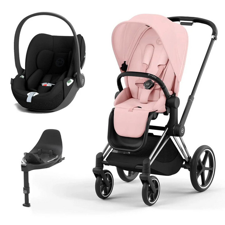 CYBEX Priam Cloud T Travel System - Peach Pink