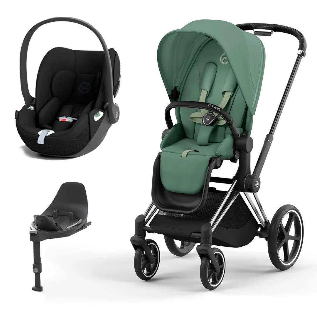 CYBEX Priam Cloud T Travel System - Leaf Green