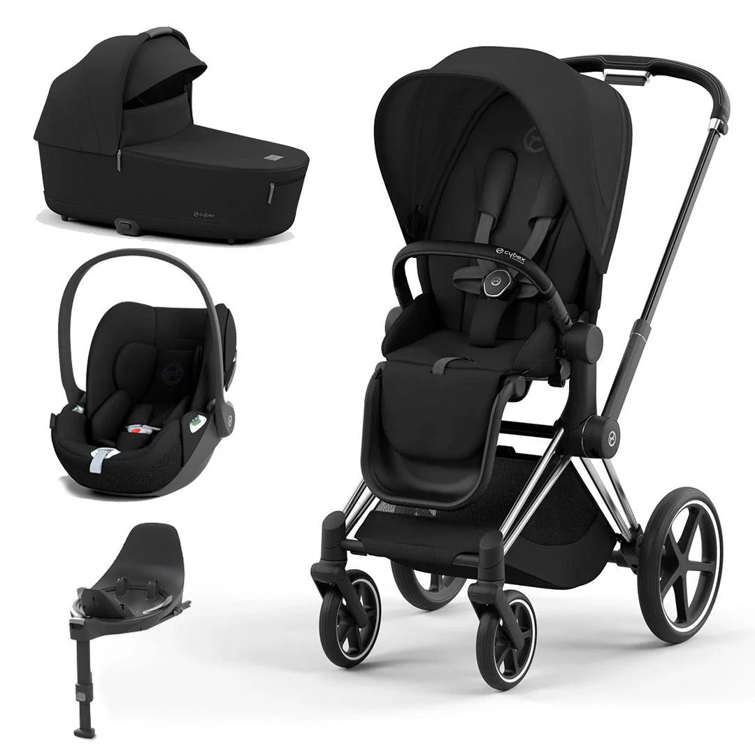 CYBEX Priam Cloud T Travel System - Sepia Black