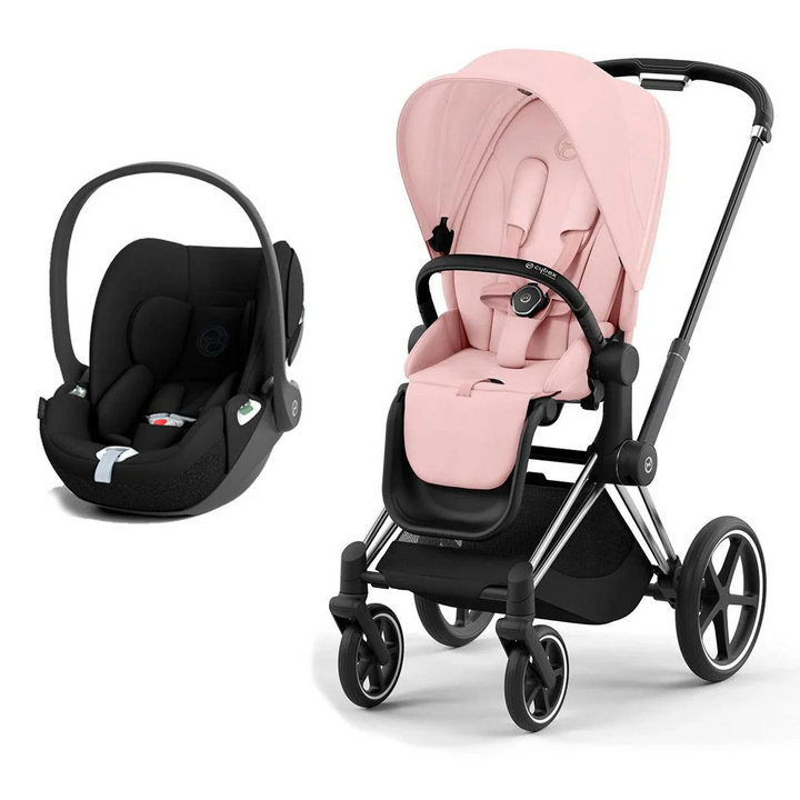 CYBEX Priam Cloud T Travel System - Peach Pink