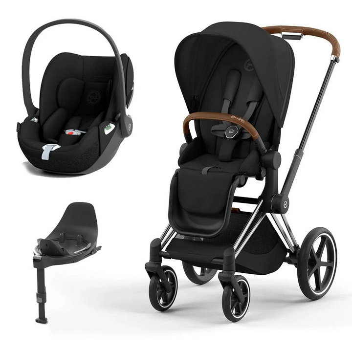 CYBEX Priam Cloud T Travel System - Sepia Black