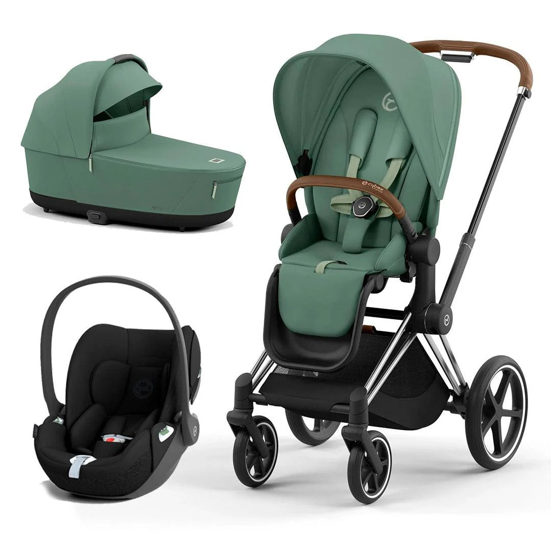 CYBEX Priam Cloud T Travel System - Leaf Green