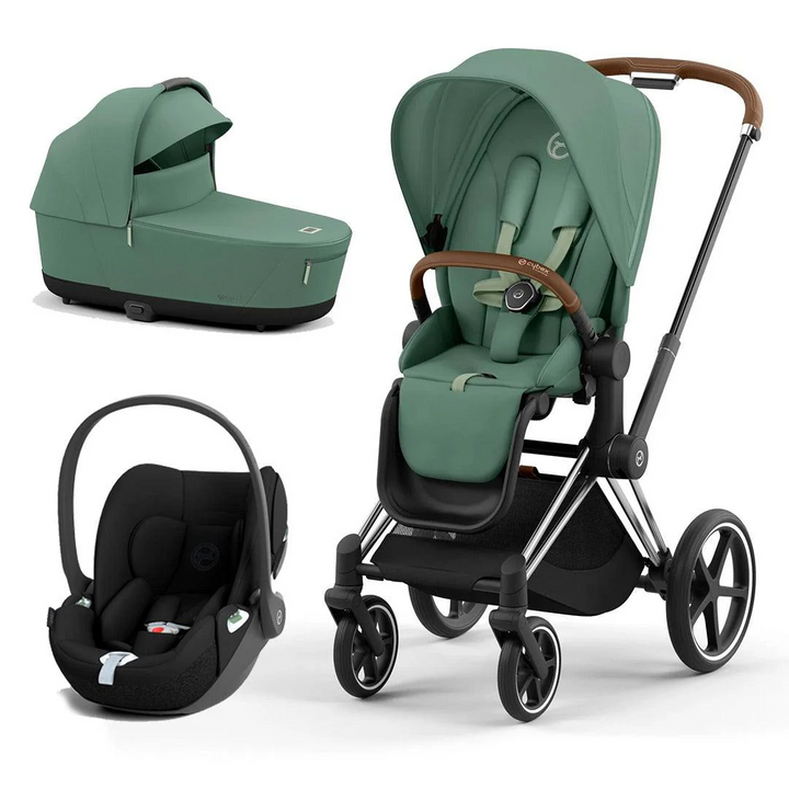 CYBEX Priam Cloud T Travel System - Leaf Green