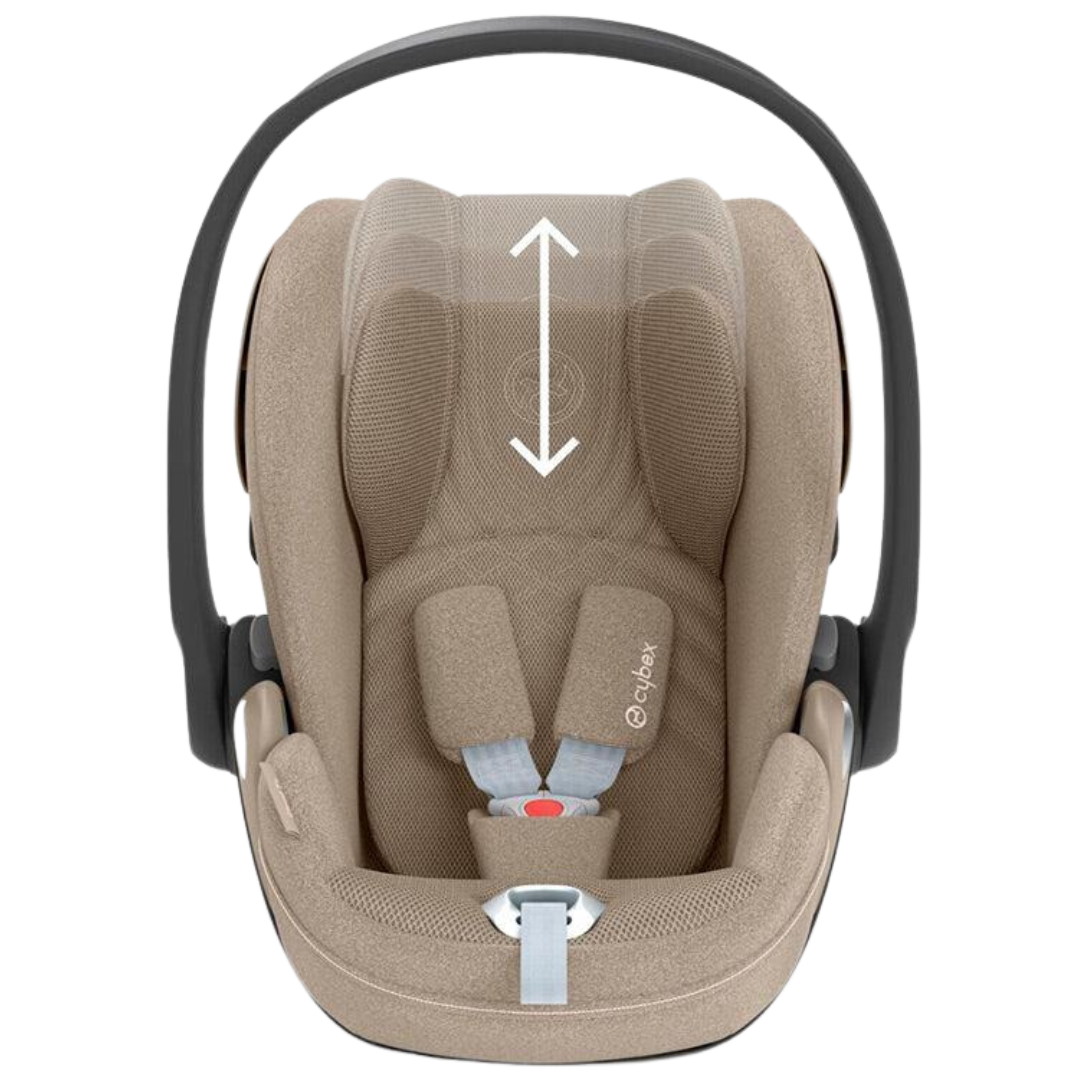 CYBEX Cloud T i-Size Plus Rotating Baby Car Seat - Cozy Beige