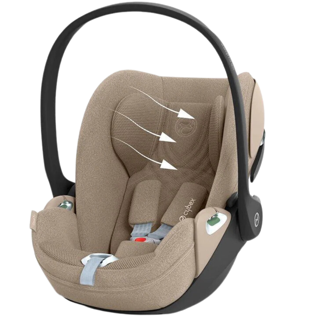 CYBEX Cloud T i-Size Plus Rotating Baby Car Seat - Cozy Beige