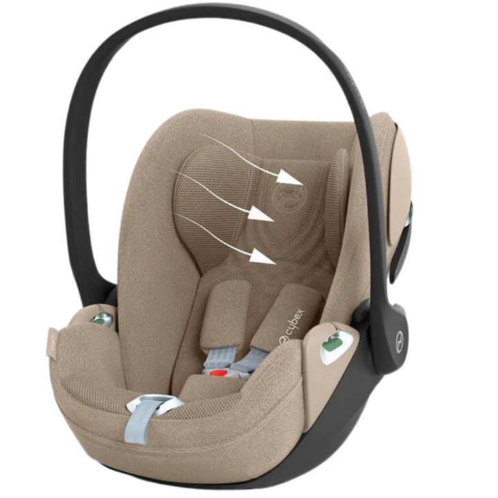 CYBEX Cloud T i-Size Plus Rotating Baby Car Seat - Cozy Beige