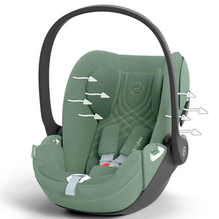 CYBEX Cloud T i-Size Plus Rotating Baby Car Seat - Leaf Green