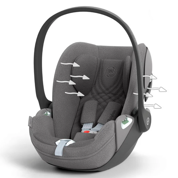 CYBEX Cloud T i-Size Plus Rotating Baby Car Seat - Mirage Grey