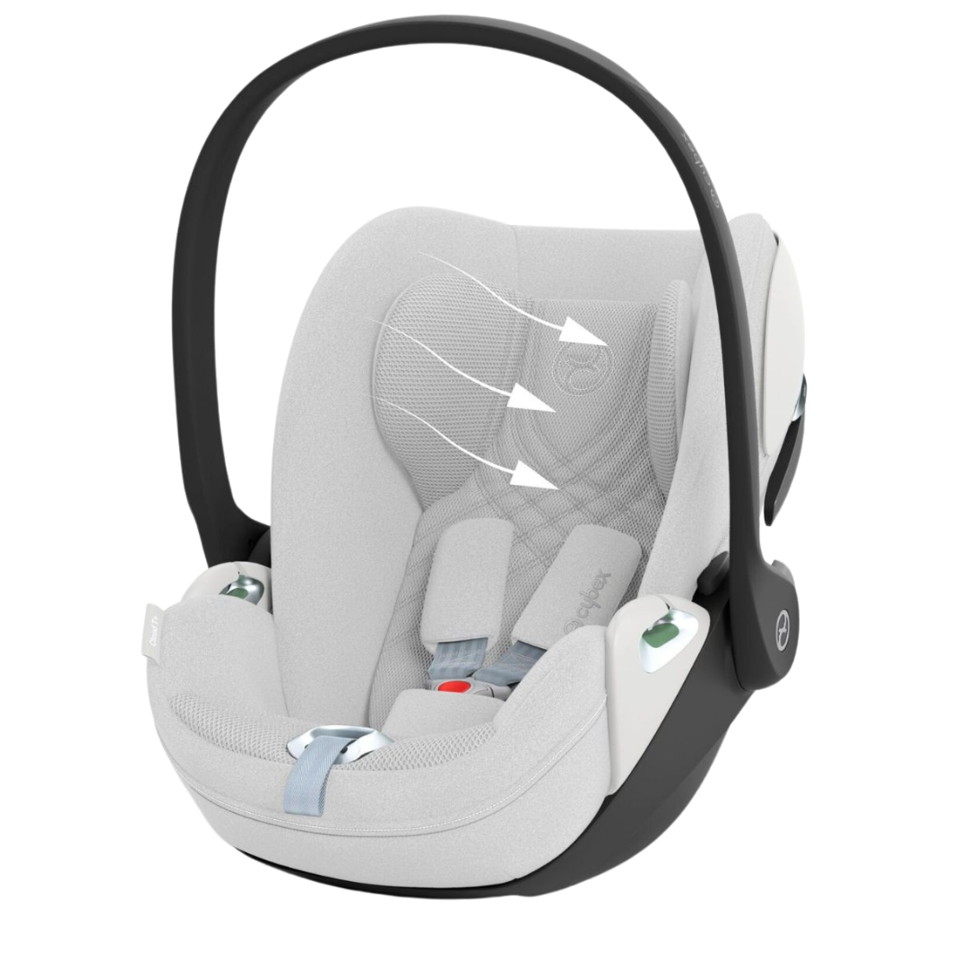 CYBEX Cloud T i-Size Plus Rotating Baby Car Seat - Platinum White