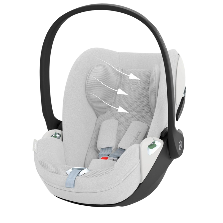 CYBEX Cloud T i-Size Plus Rotating Baby Car Seat - Platinum White