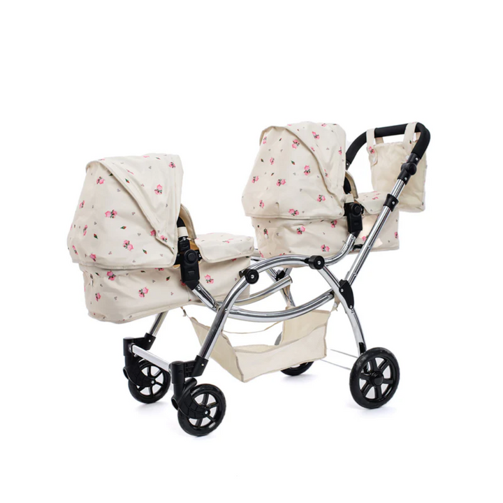 Roma Darcie Twin Dolls Pram - Cream