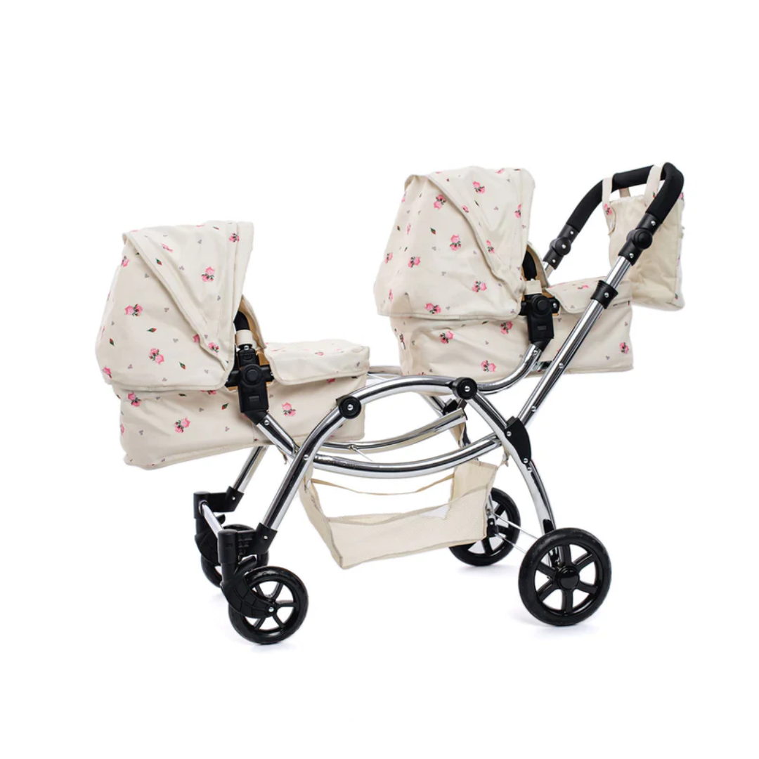 Roma Darcie Twin Dolls Pram - Cream