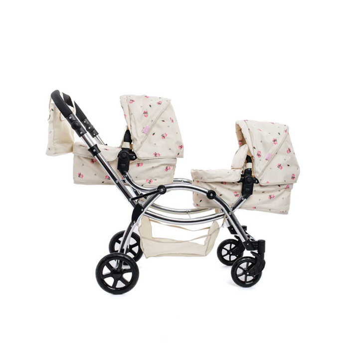 Roma Darcie Twin Dolls Pram - Cream