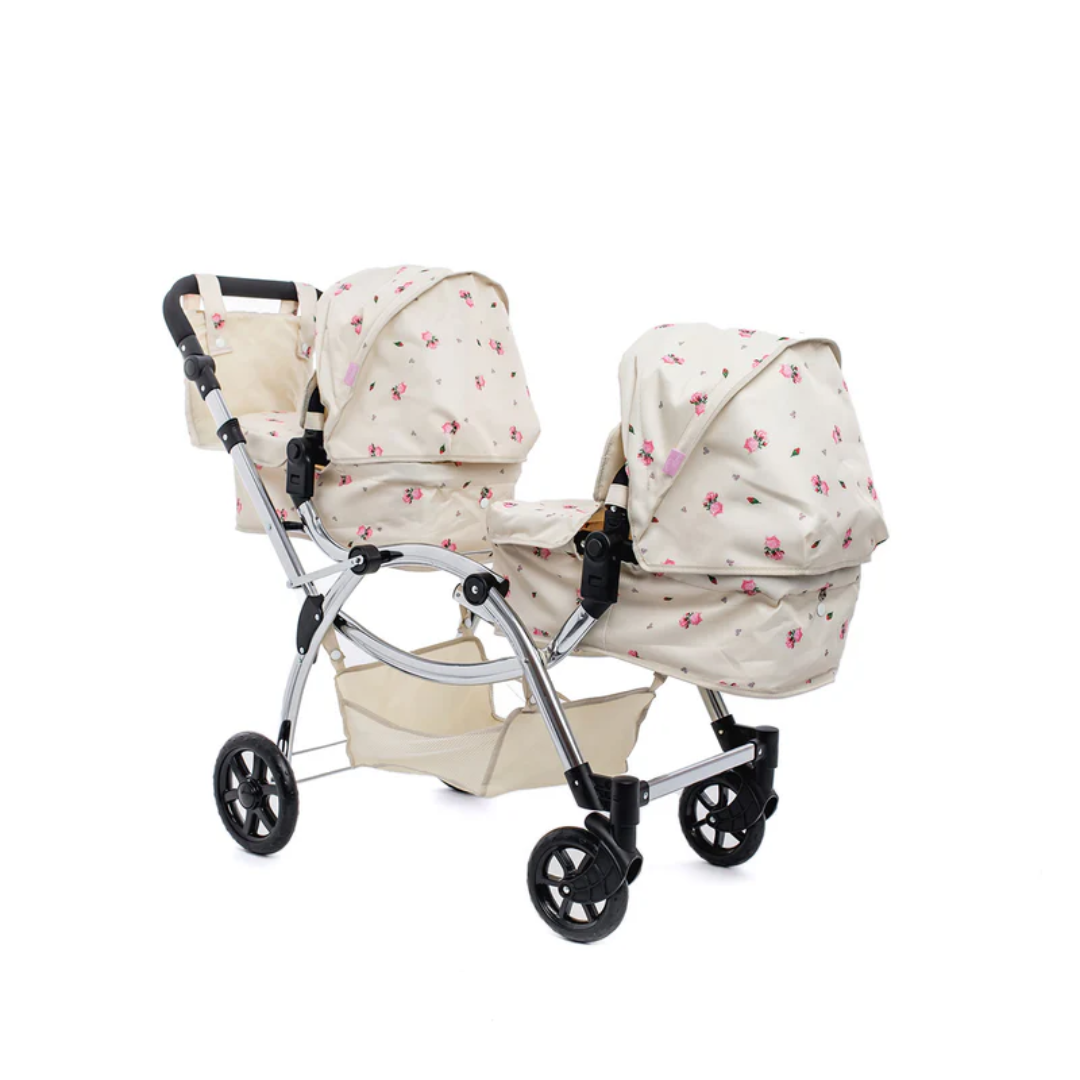 Roma Darcie Twin Dolls Pram - Cream