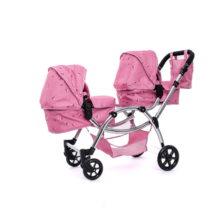 Roma Darcie Twin Dolls Pram - Pink