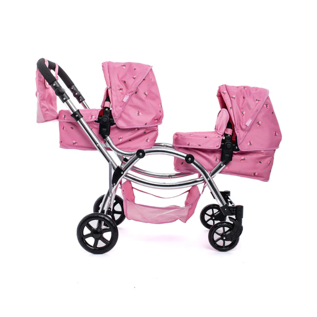 Roma Darcie Twin Dolls Pram - Pink