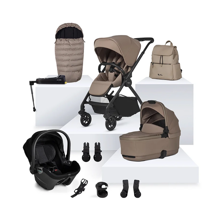 Silver Cross Dune 2 Travel System Ultimate Bundle (12 piece) - Mocha