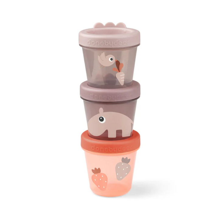 Done by Deer Baby Food Container 3-pack - Croco - Powder