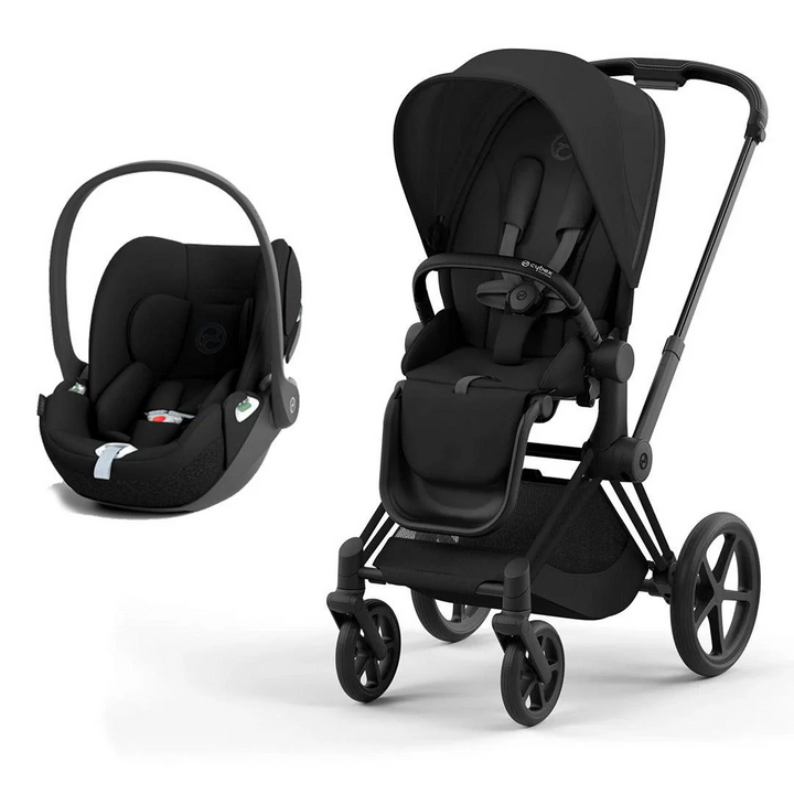 CYBEX Priam Cloud T Travel System - Sepia Black