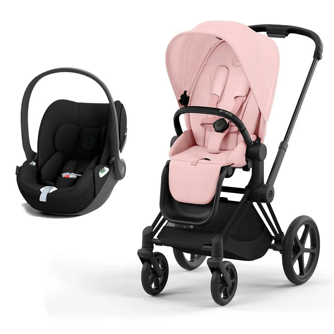 CYBEX Priam Cloud T Travel System - Peach Pink