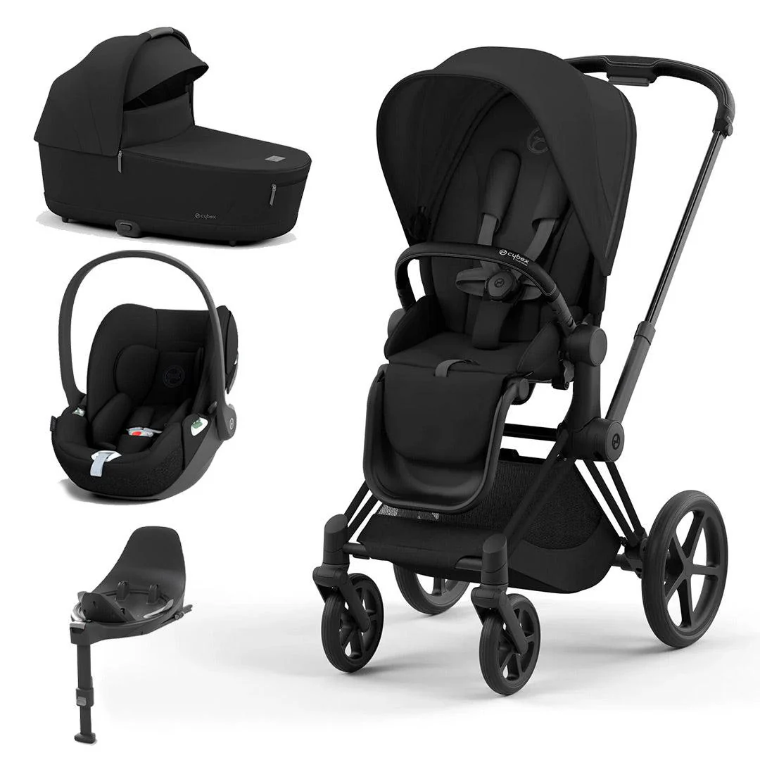 CYBEX Priam Cloud T Travel System - Sepia Black